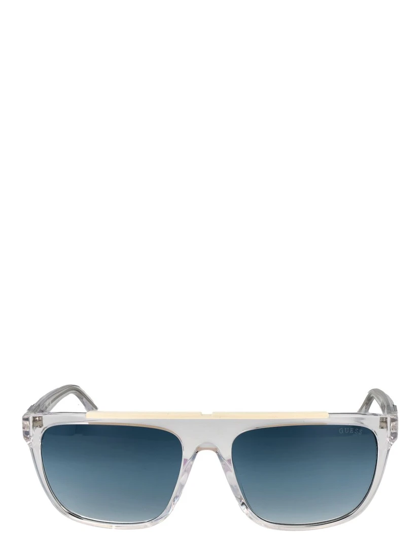 Transparent Stainless Steel Sunglasses
