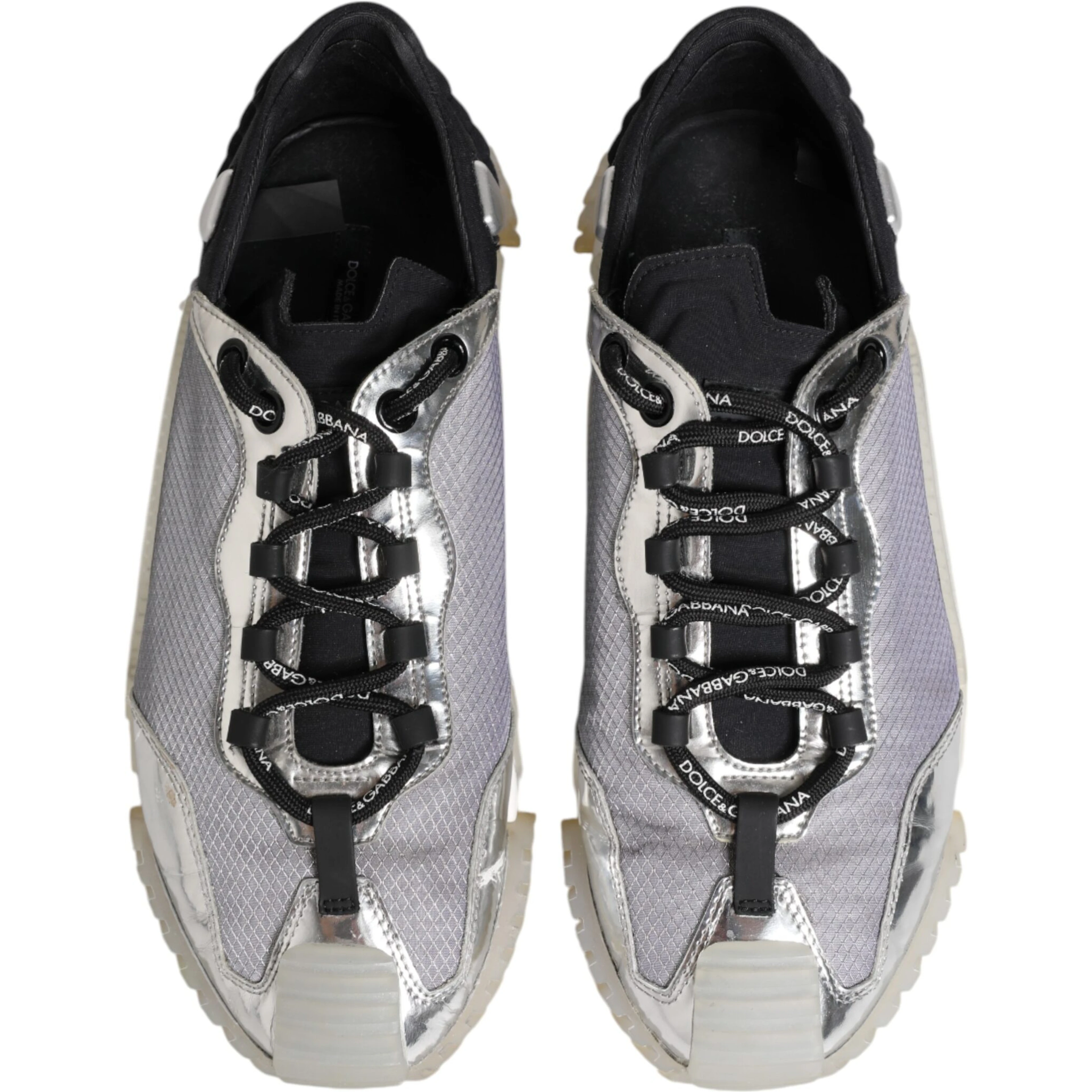 Black Silver NS1 Men Low Top Sneakers Shoes