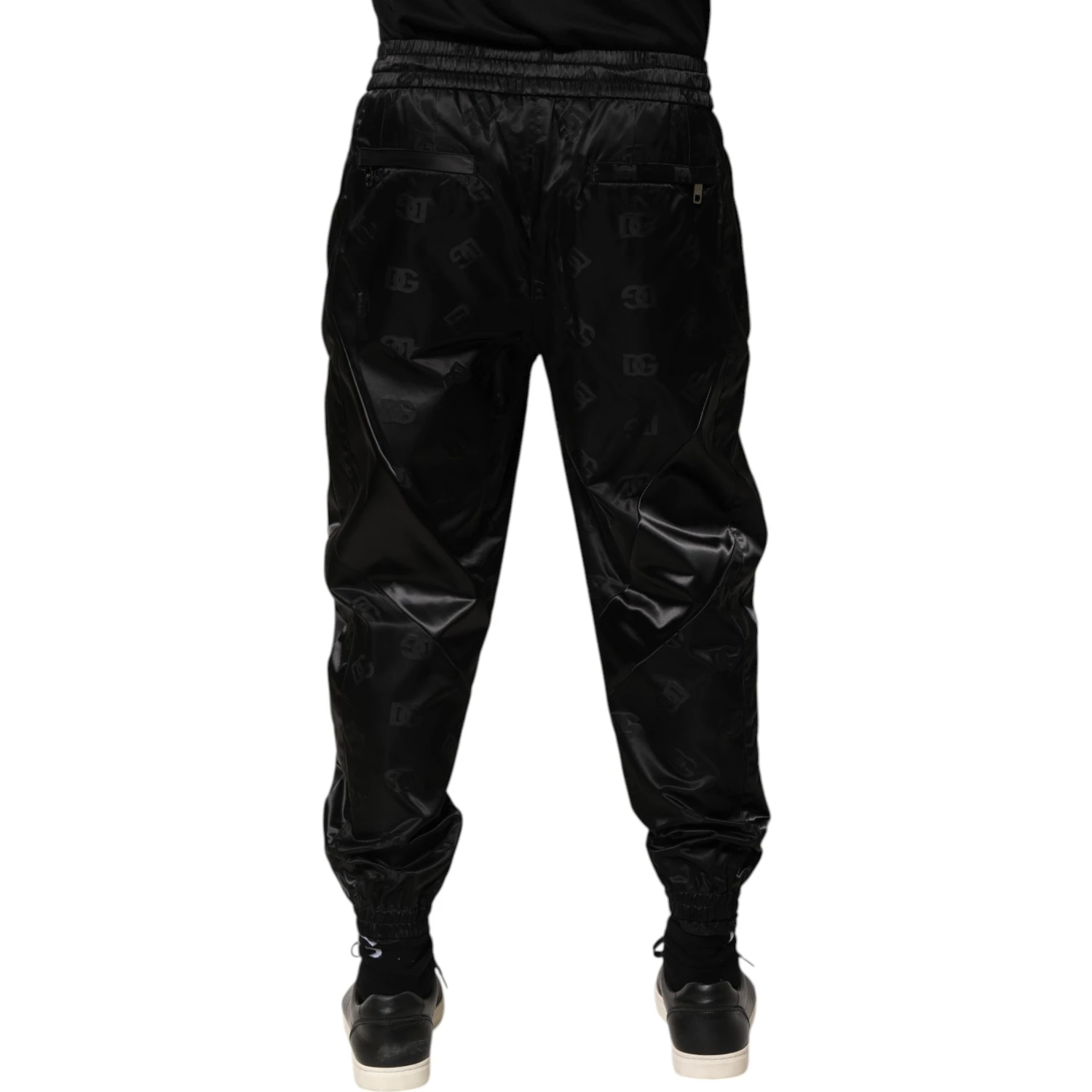 Black Logo DG Print Men Jogger Sweatpants Pants