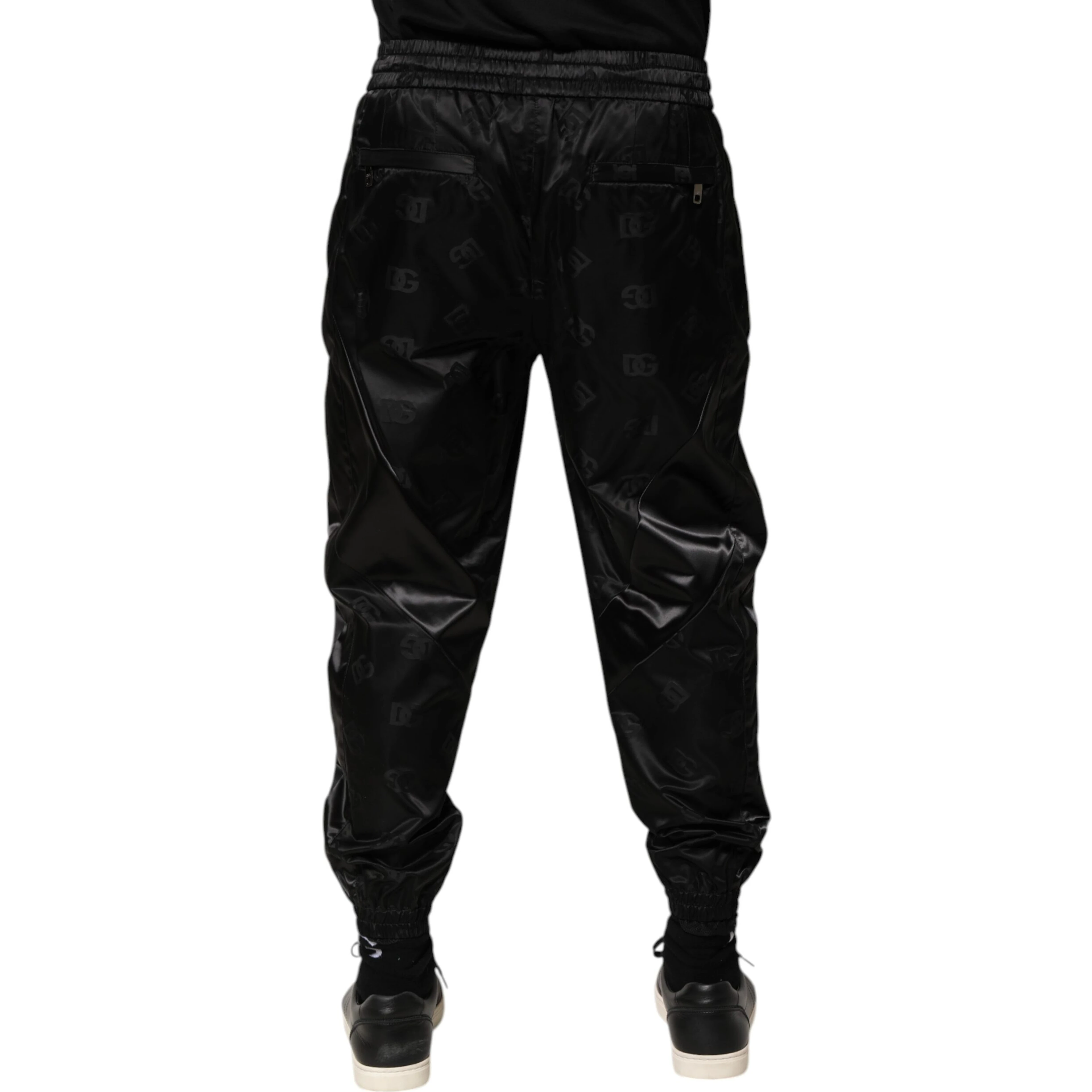 Black Logo DG Print Men Jogger Sweatpants Pants