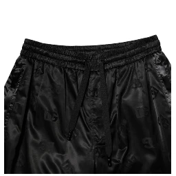 Black Logo DG Print Men Jogger Sweatpants Pants