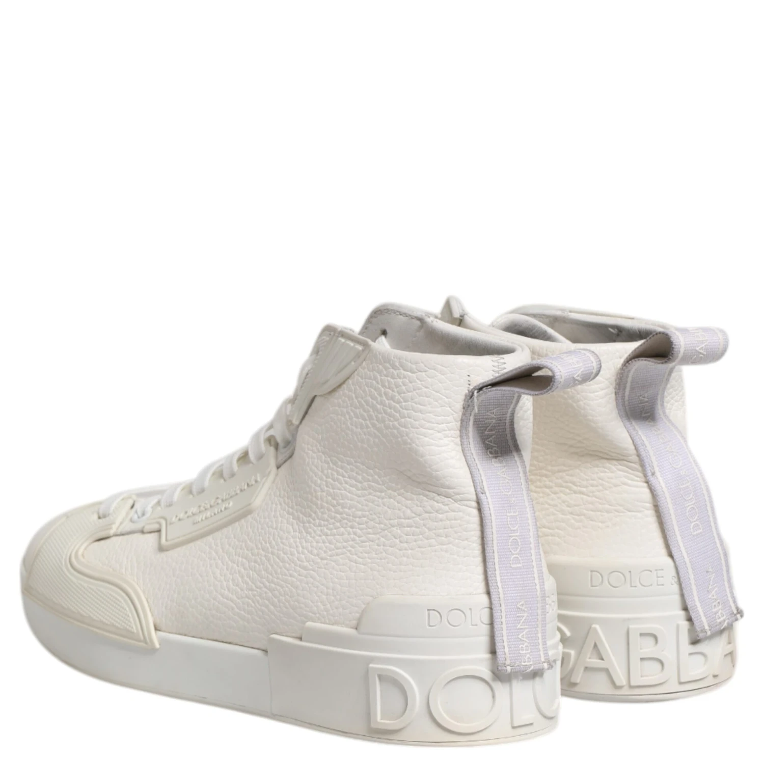 White Leather Mid Top Sneakers Shoes