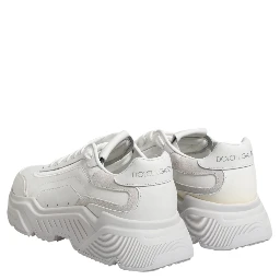 White Leather Daymaster Low Top Sneakers Shoes