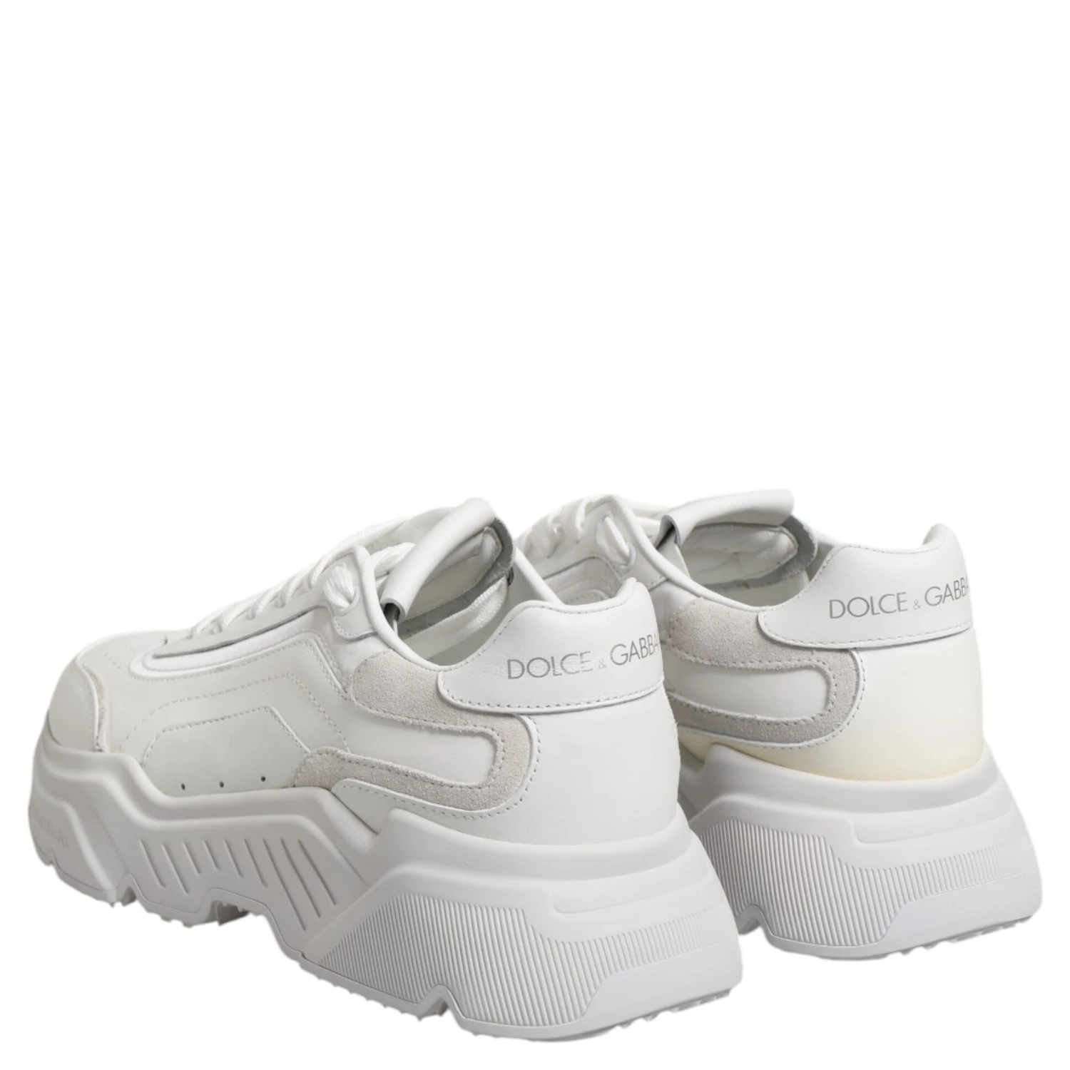 White Leather Daymaster Low Top Sneakers Shoes