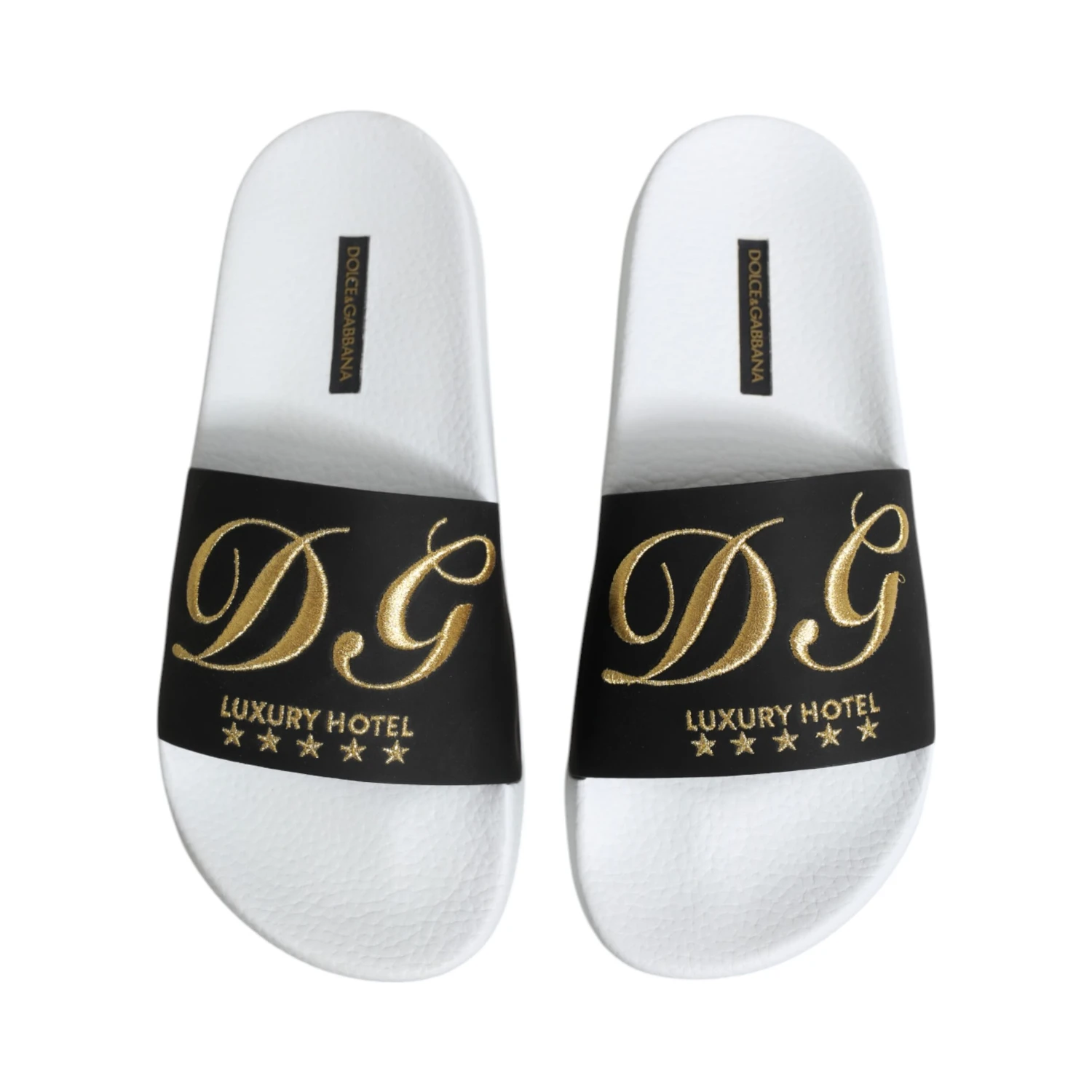 White Black Leather Sandals Beachwear Shoes