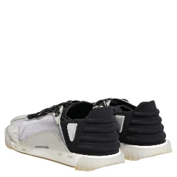 Black Silver NS1 Men Low Top Sneakers Shoes