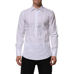 White Poplin Cotton Formal Men Dress Shirt