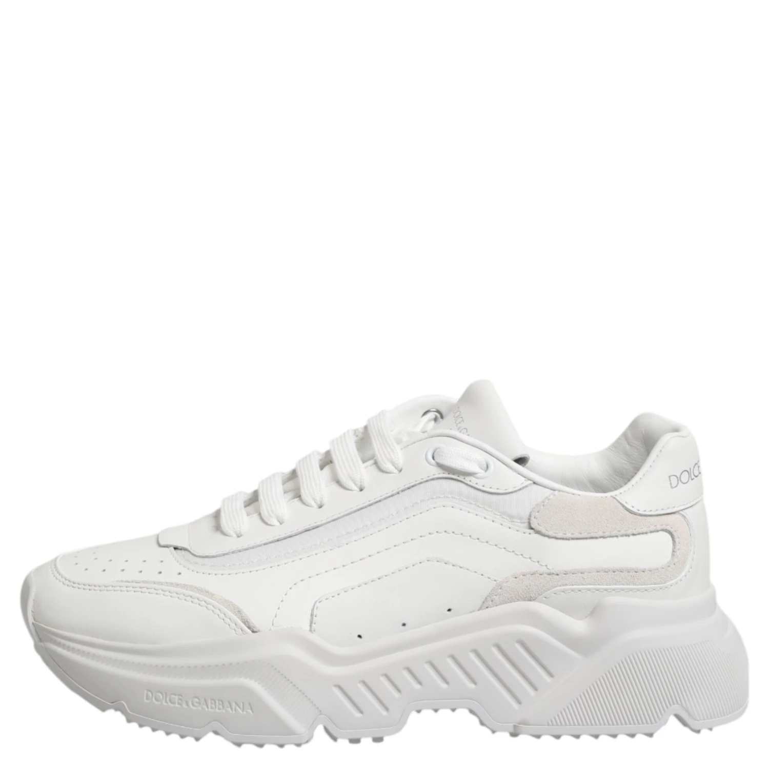 White Leather Daymaster Low Top Sneakers Shoes