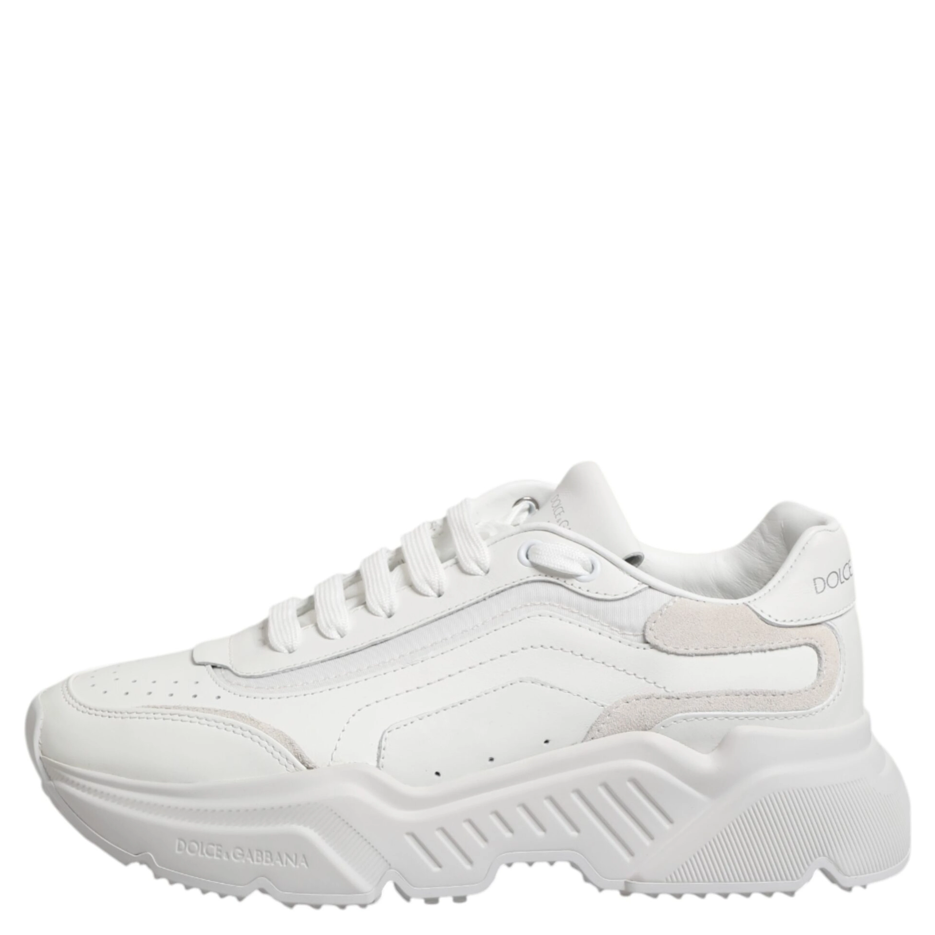 White Leather Daymaster Low Top Sneakers Shoes