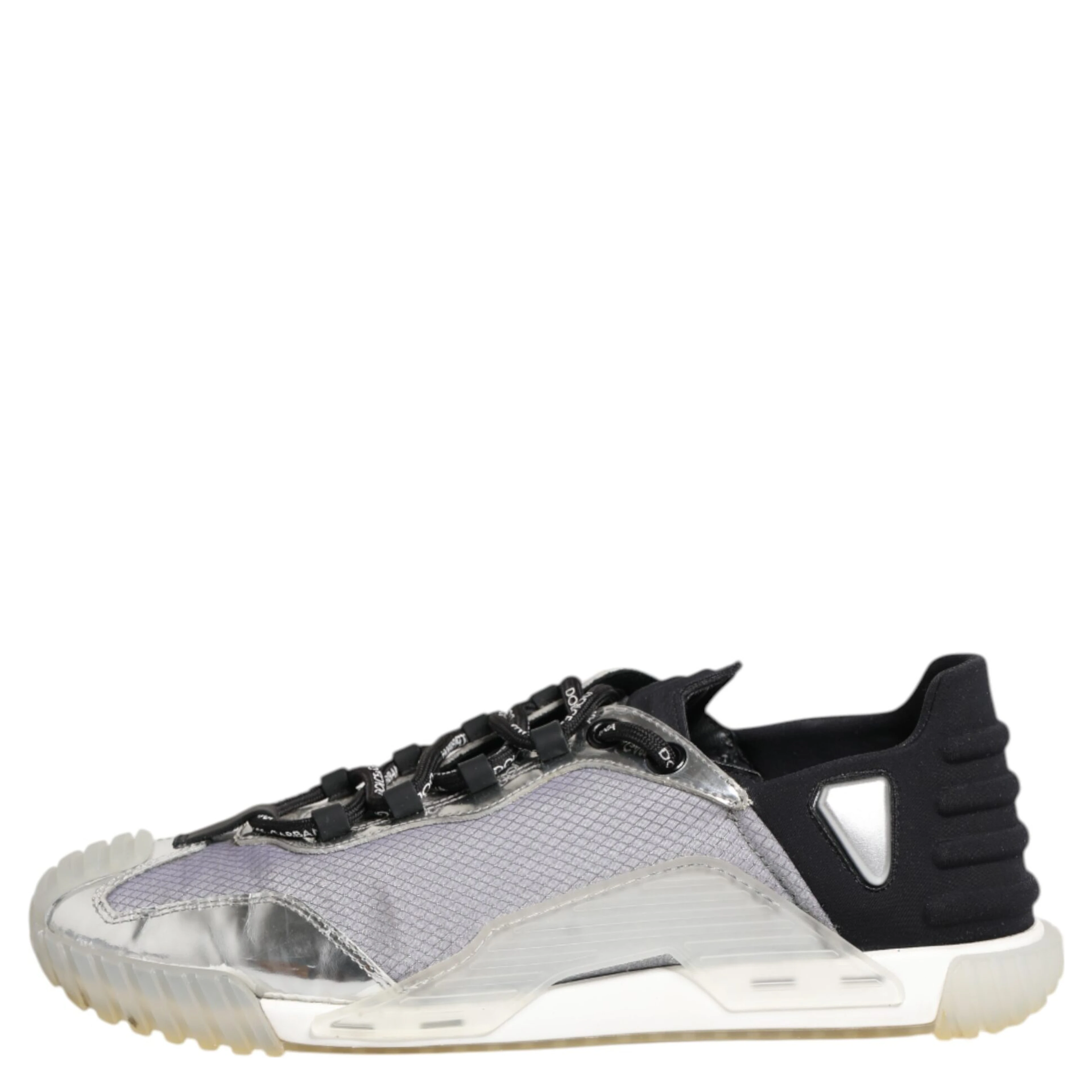 Black Silver NS1 Men Low Top Sneakers Shoes