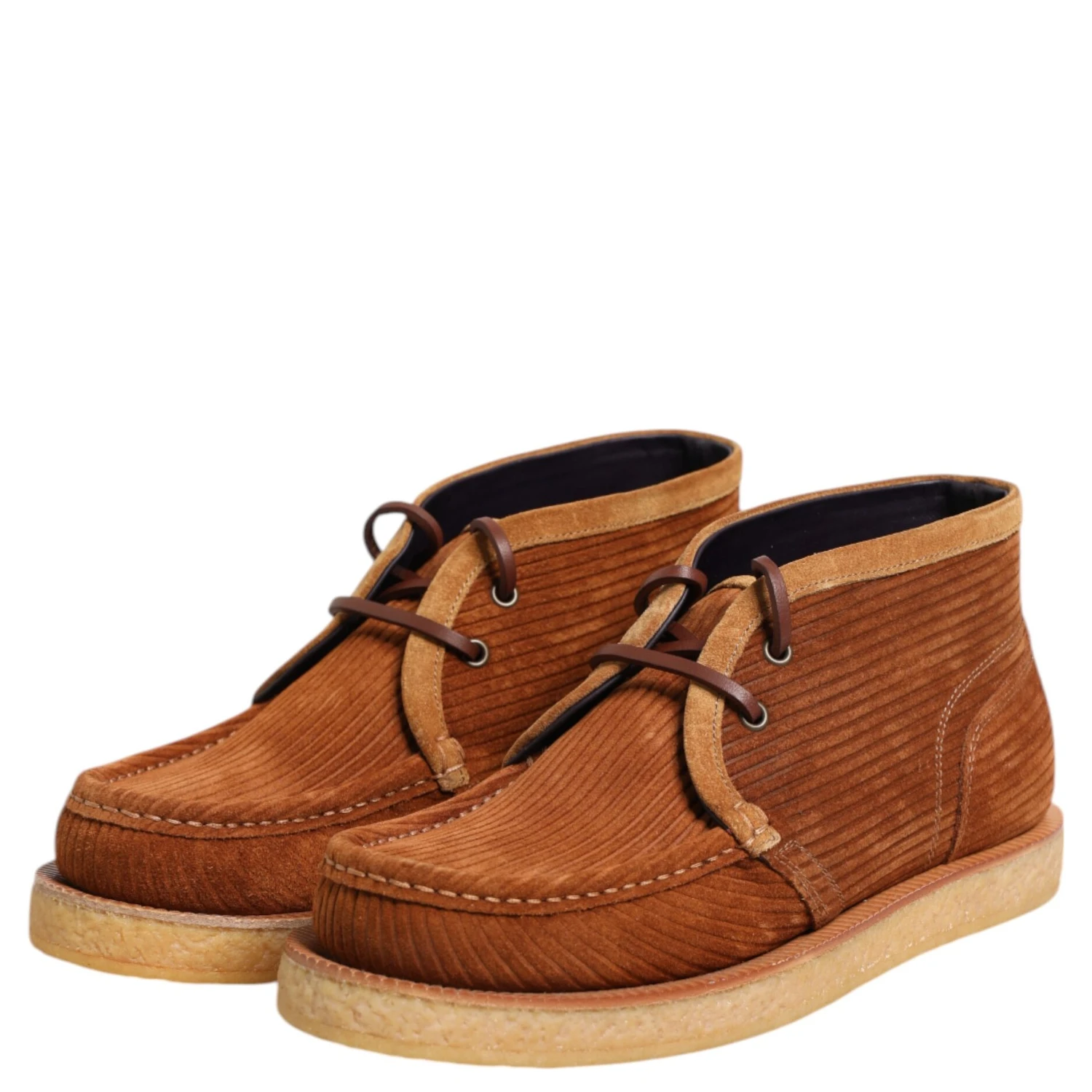 Brown Suede Nubuck Leather Desert Ankle Boots Shoes