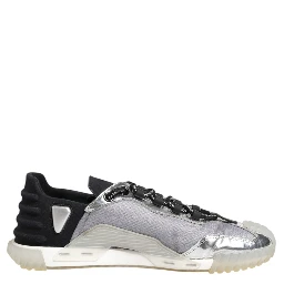 Black Silver NS1 Men Low Top Sneakers Shoes