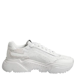 White Leather Daymaster Low Top Sneakers Shoes