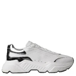 White Silver Leather Sport DAYMASTER Sneakers