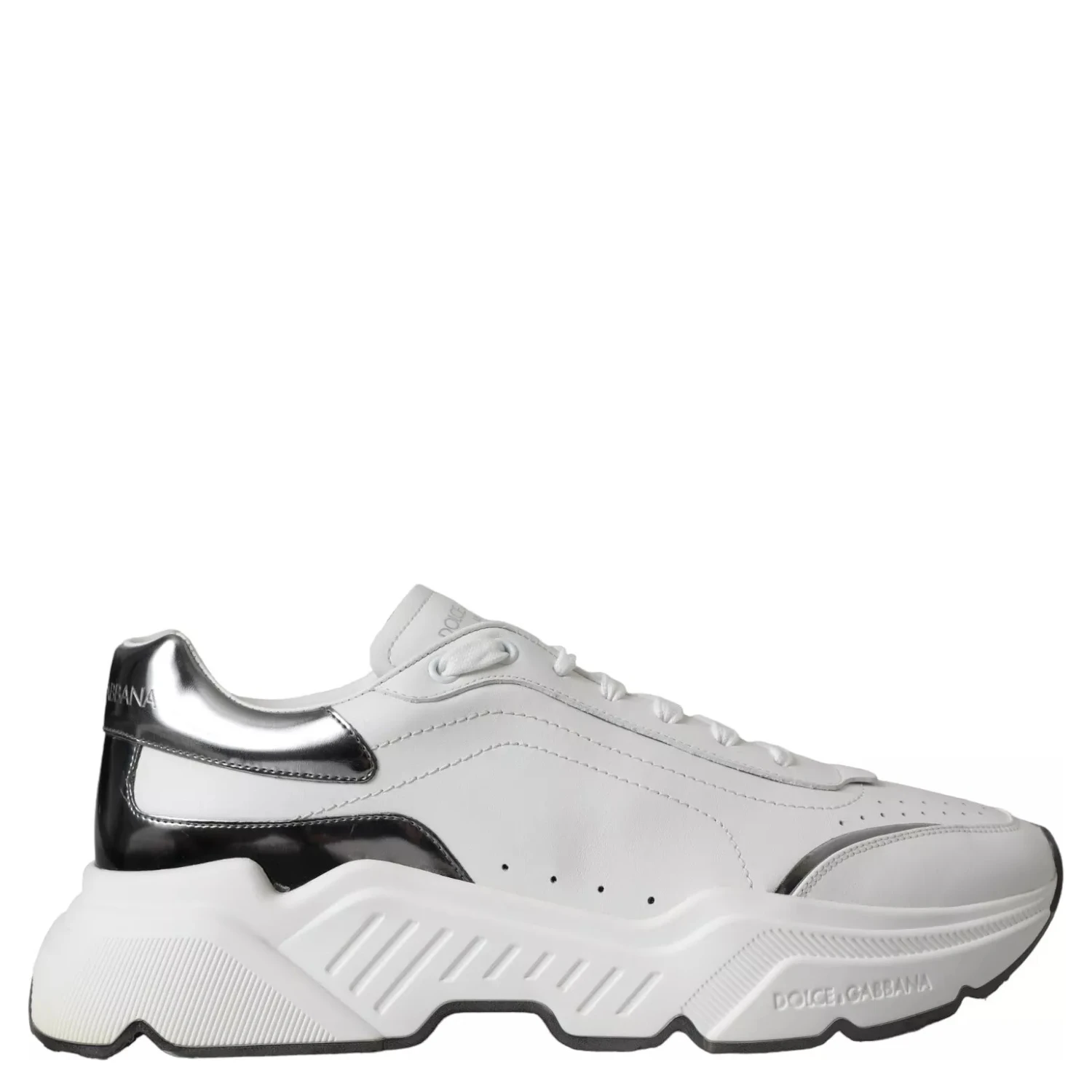 White Silver Leather Sport DAYMASTER Sneakers