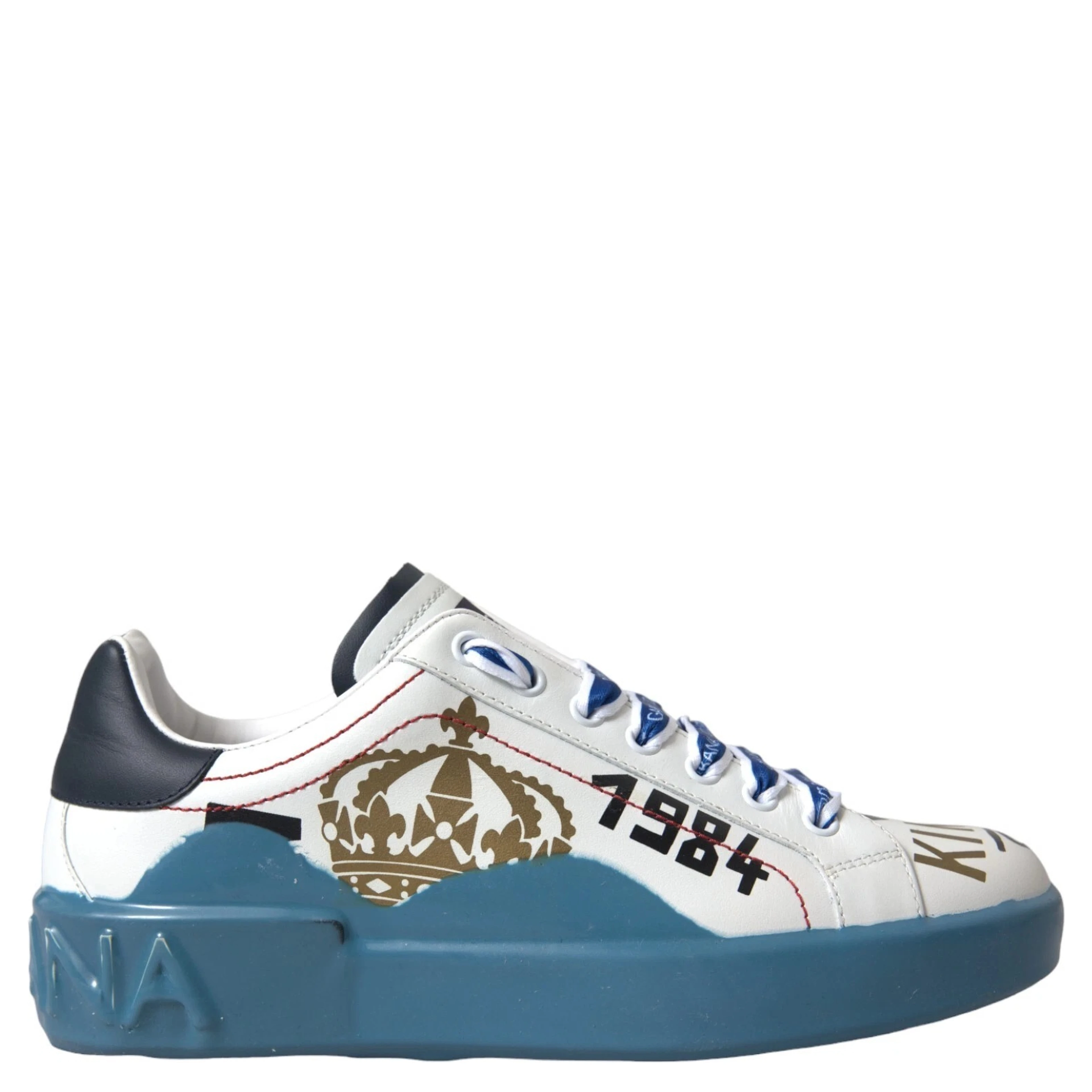 Blue White Printed Portofino Melt Sneakers