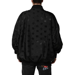 Black Cargo Windbraker Logo Mania Jacket