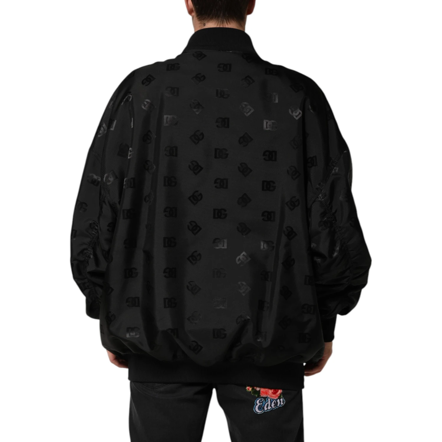 Black Cargo Windbraker Logo Mania Jacket
