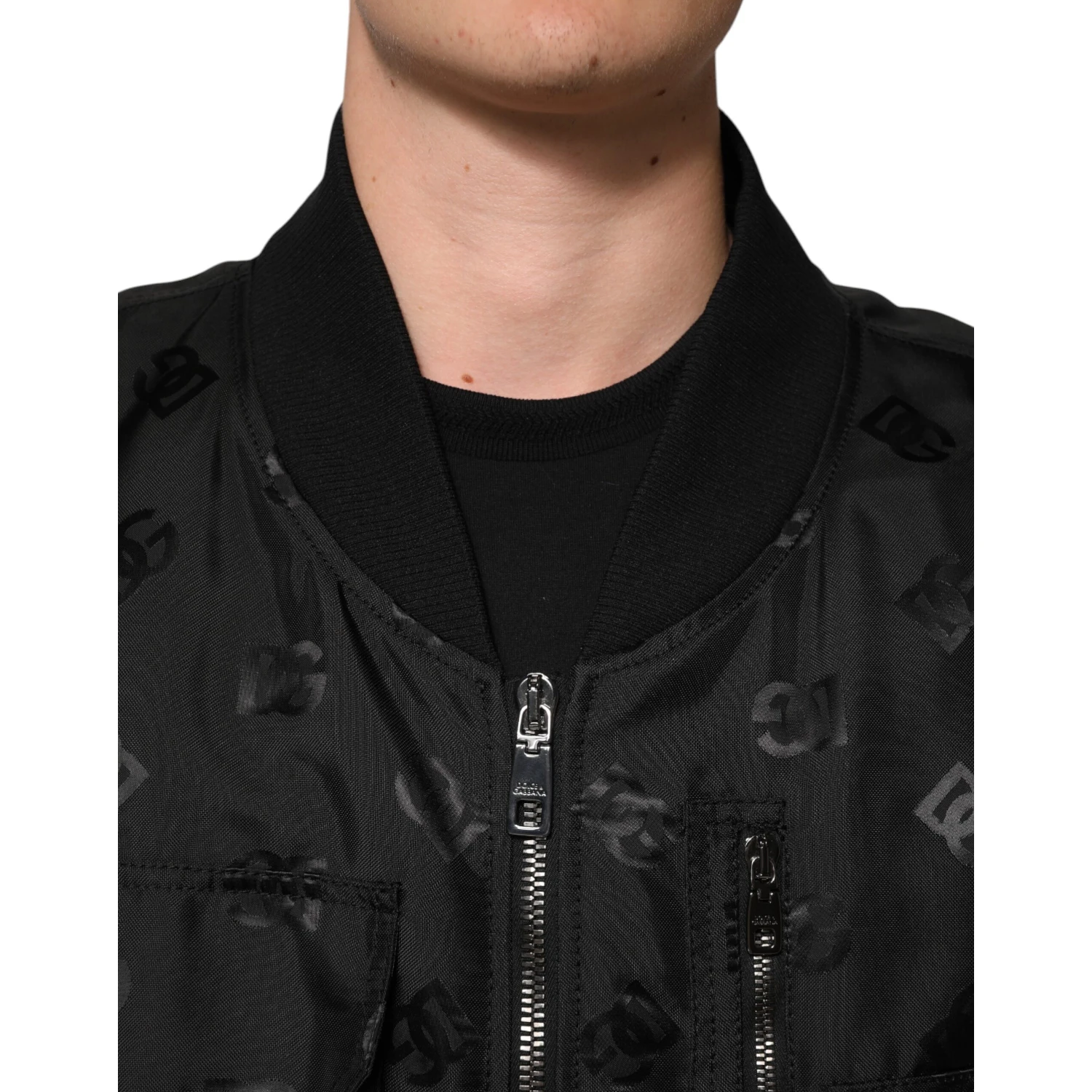 Black Cargo Windbraker Logo Mania Jacket