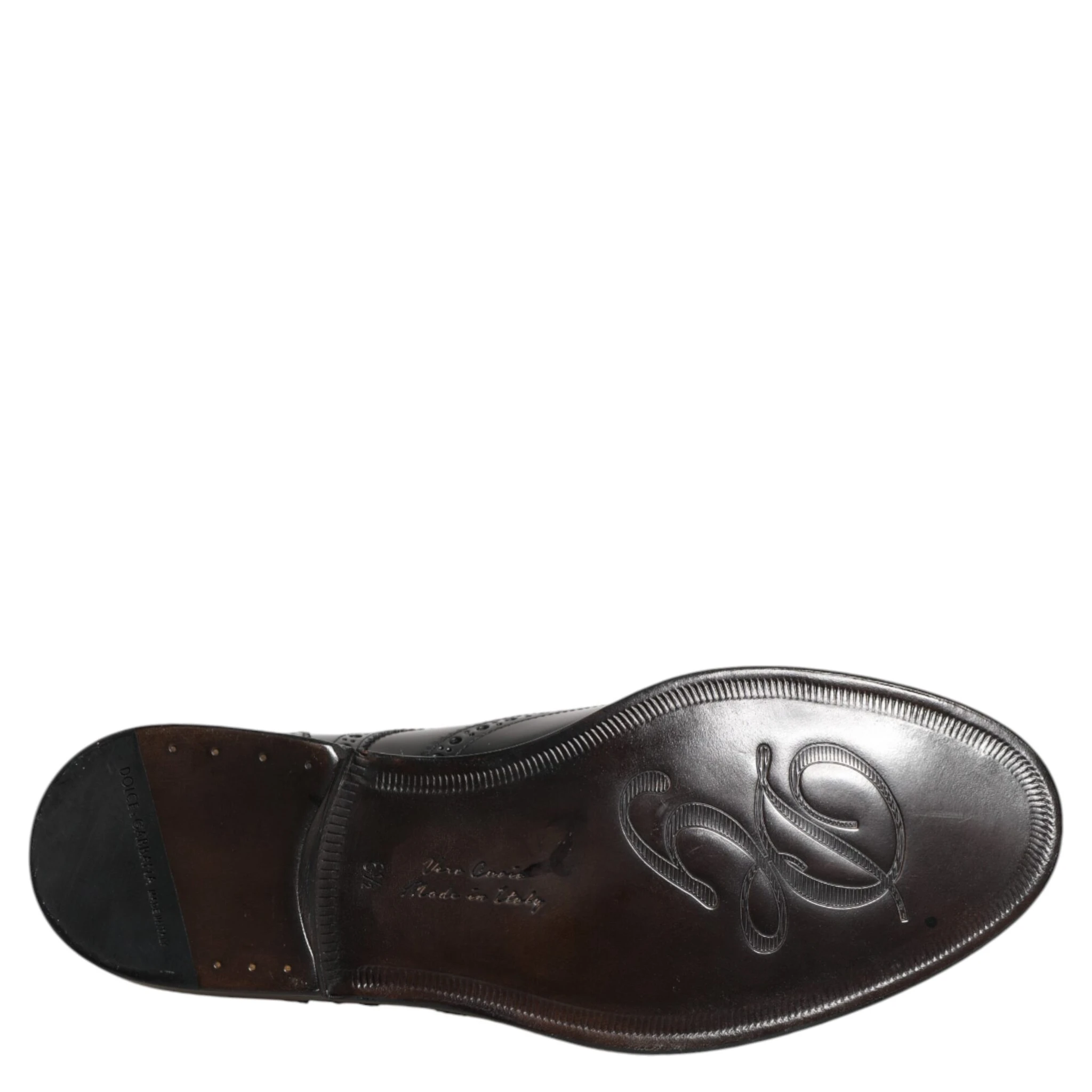 Black Leather Derby Wingtip Formal Shoes