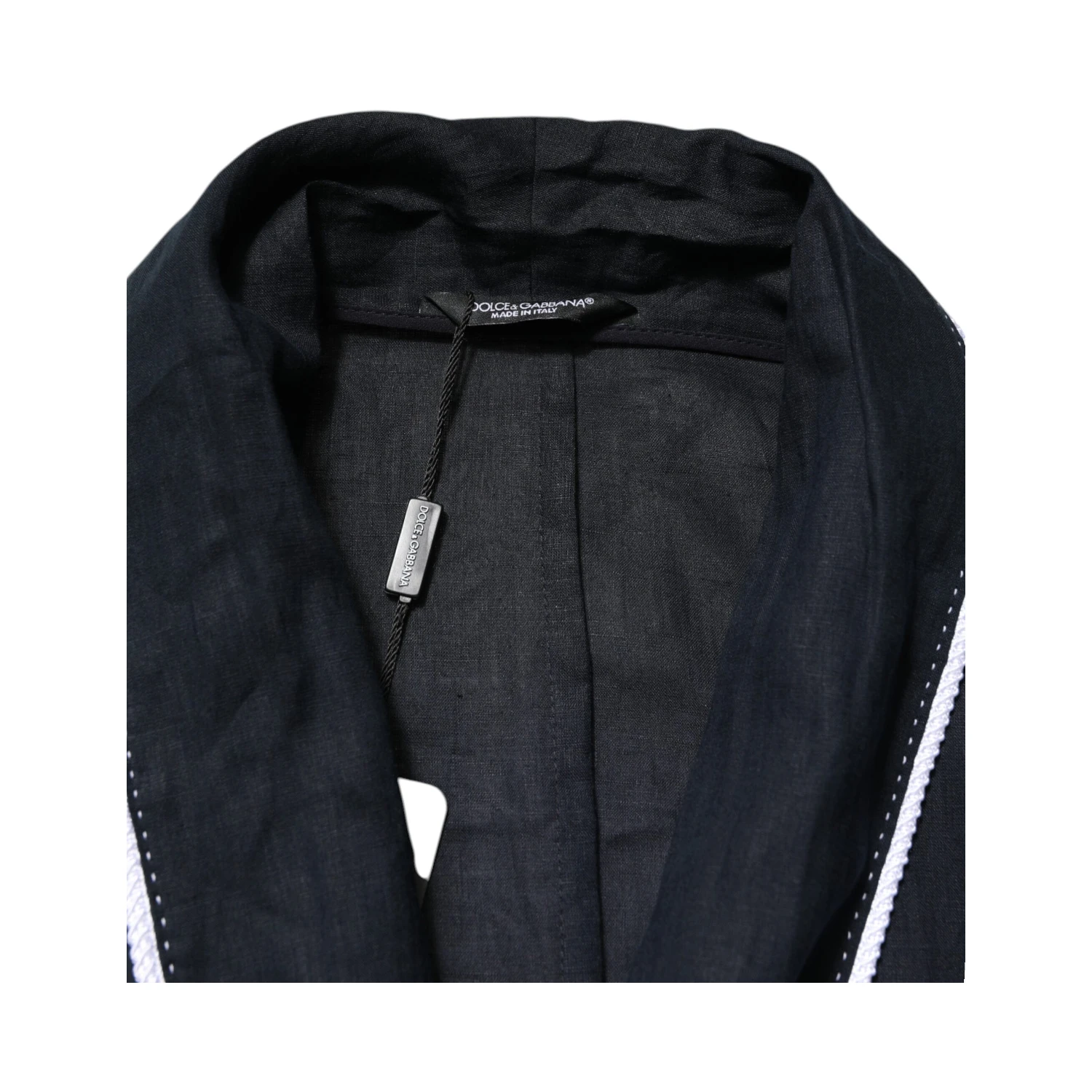 Dark Blue DG Embroidery Jacket Robe Blazer