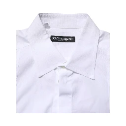White Poplin Cotton Formal Men Dress Shirt