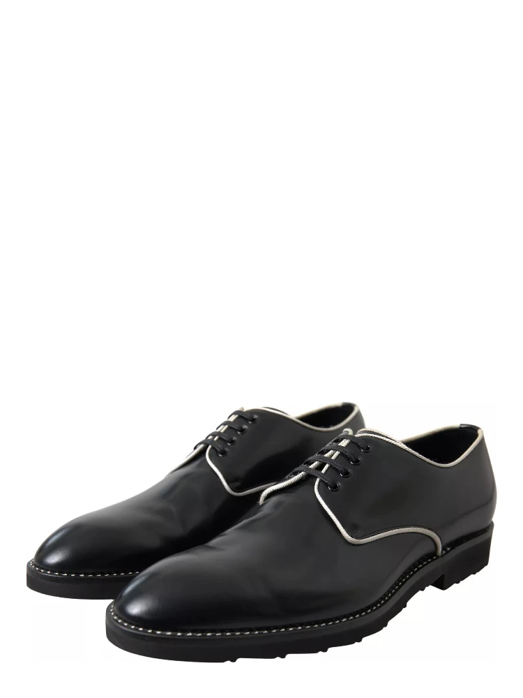Black White Leather Formal Dress Shoes alternative