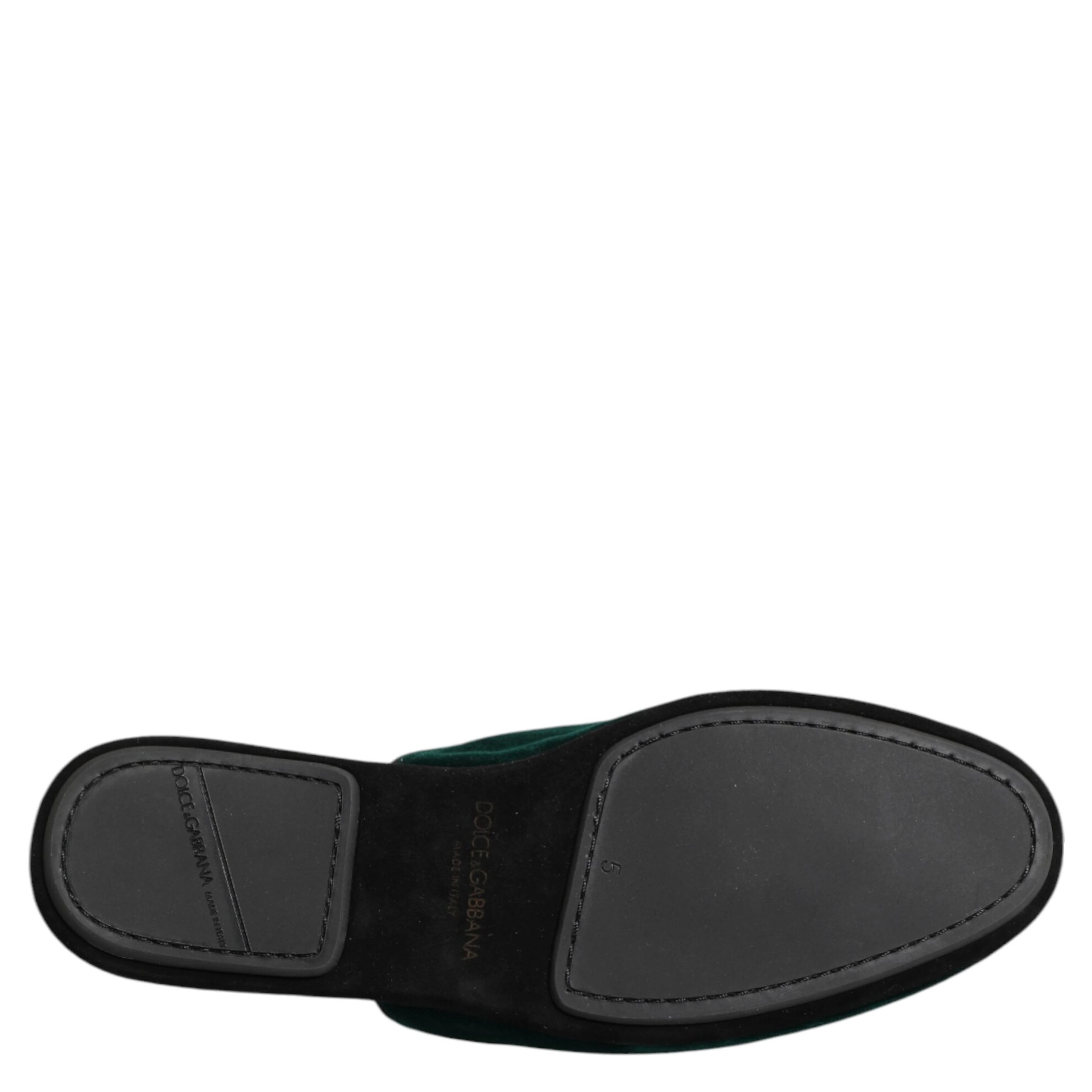 Green Velvet Cross Embellished Slippers Shoes