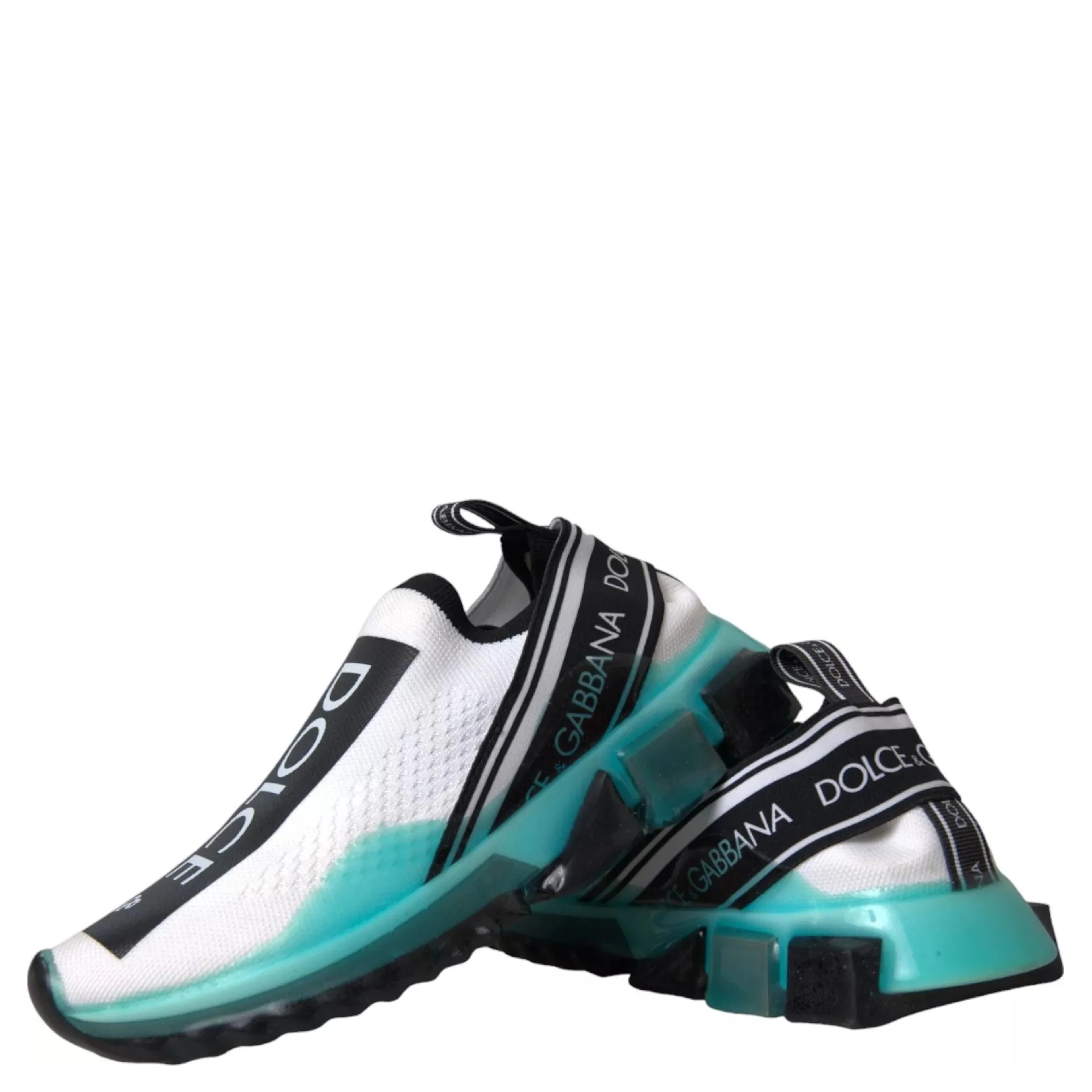 Black White Blue Slip On Sorrento Sneakers