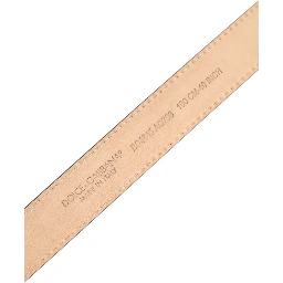 Metallic Leather Silver Tone Logo Buckle Belt