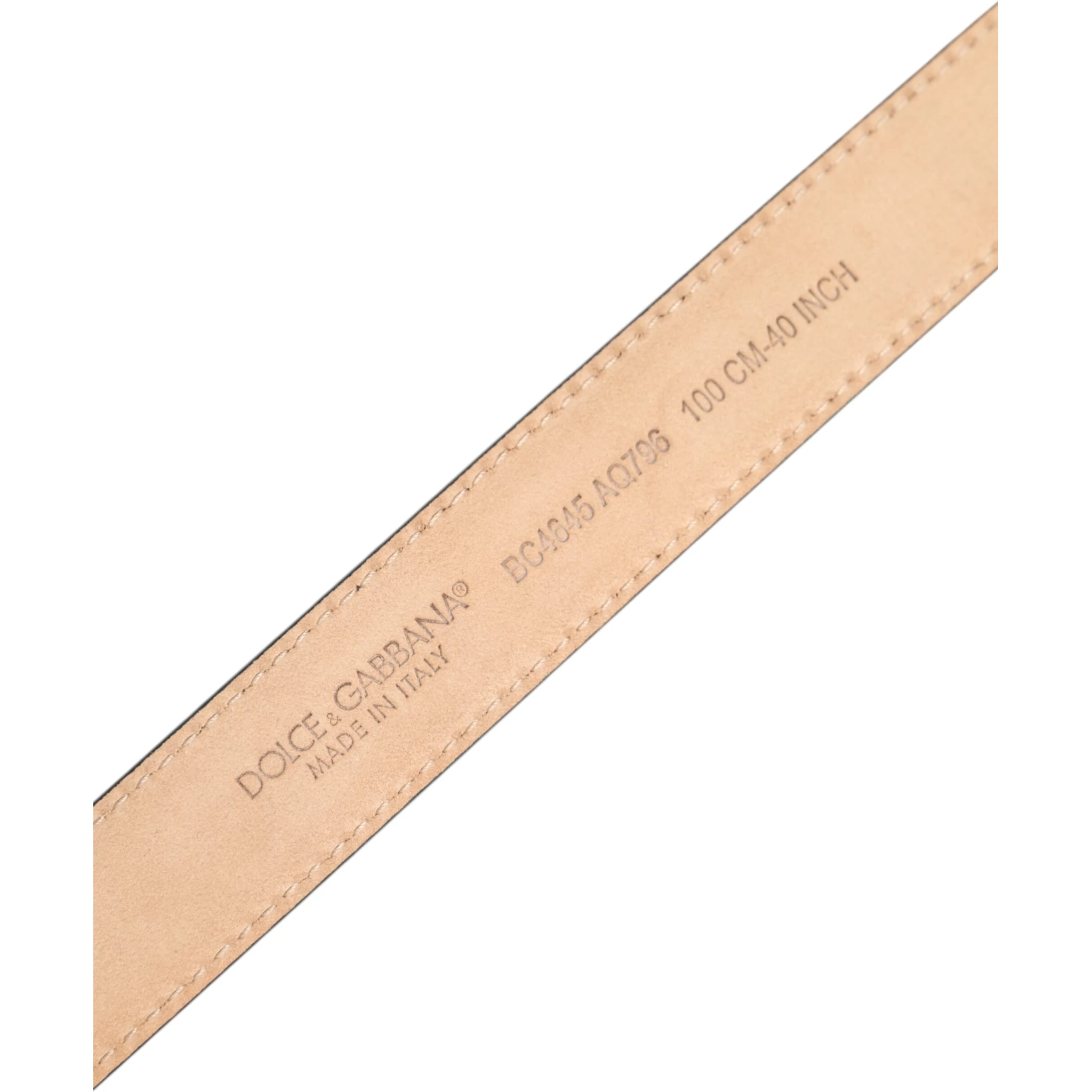 Metallic Leather Silver Tone Logo Buckle Belt
