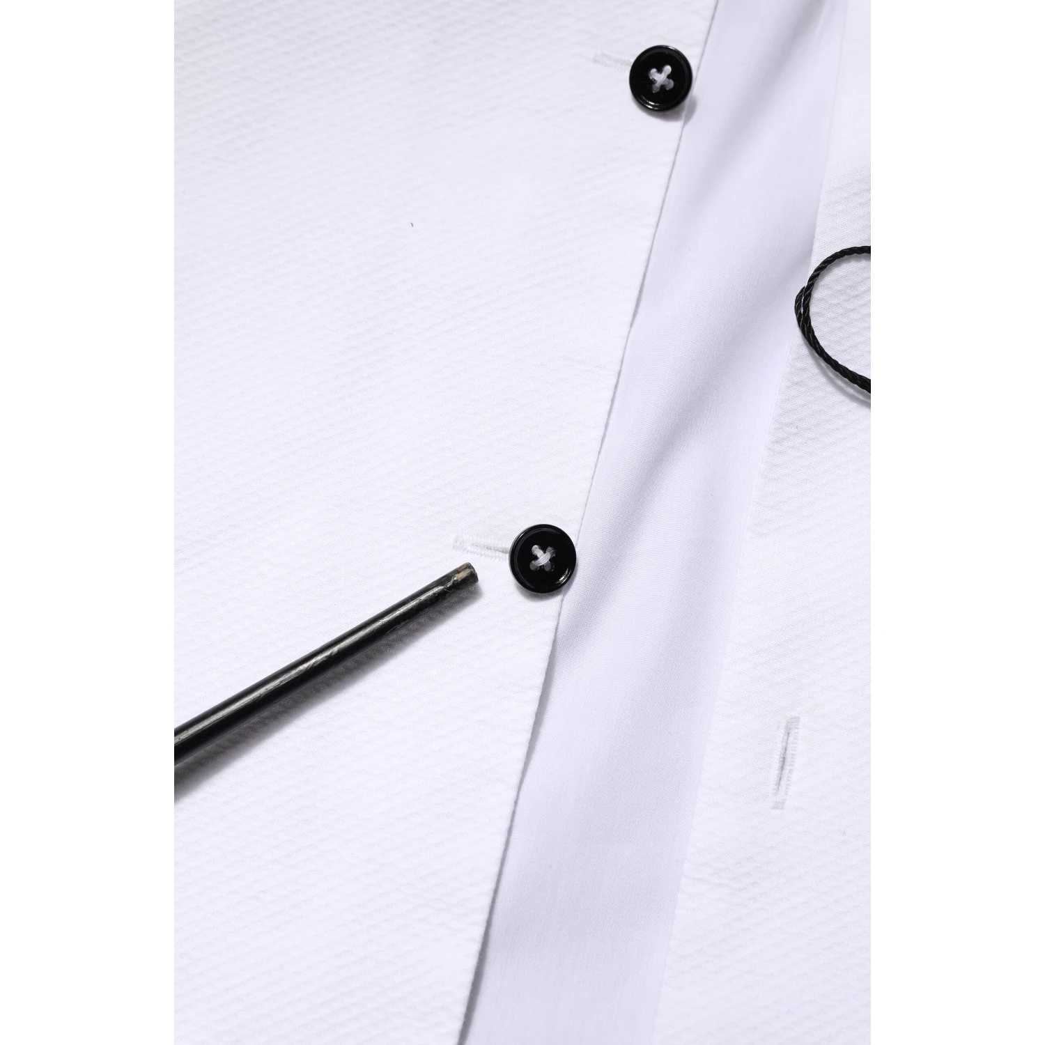 White Bib Cotton Poplin GOLD Men Formal Shirt