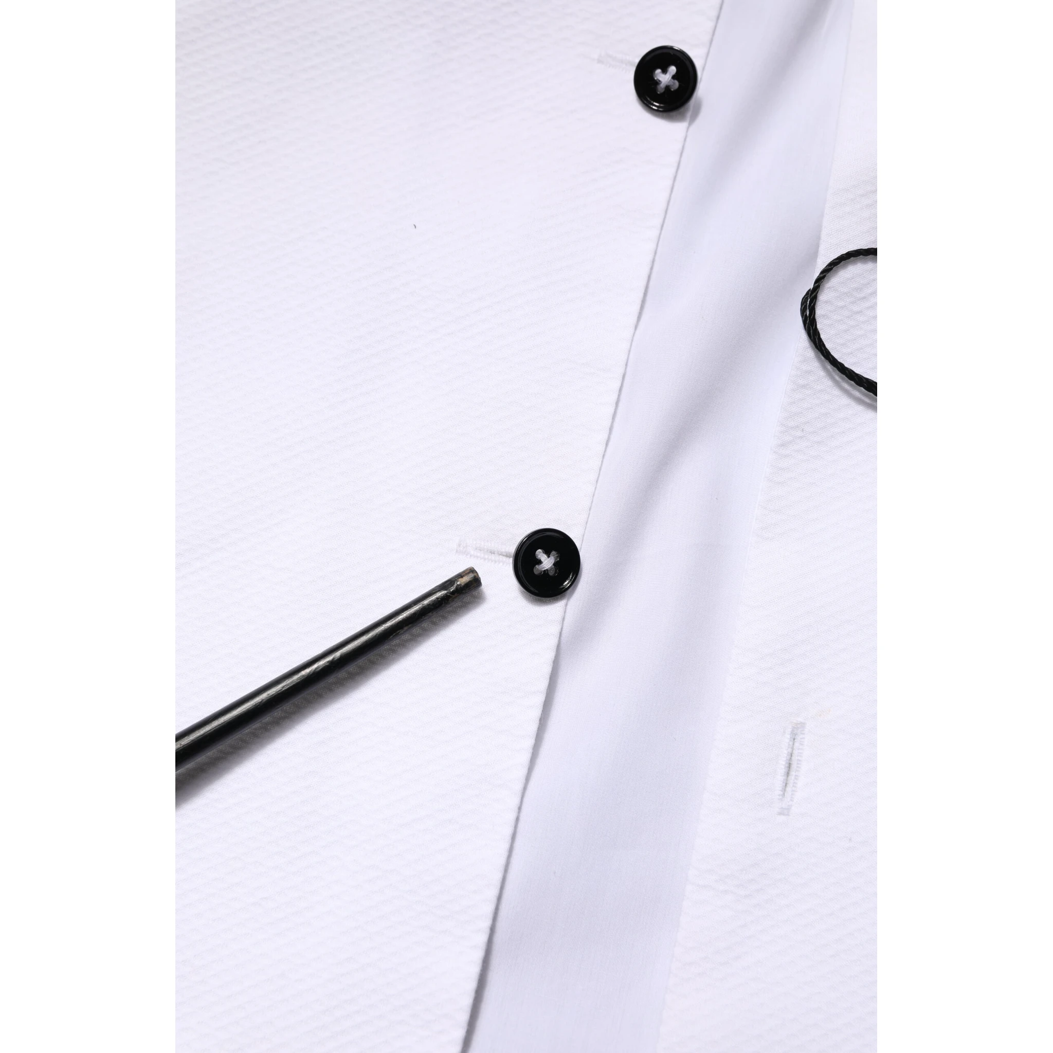 White Bib Cotton Poplin GOLD Men Formal Shirt
