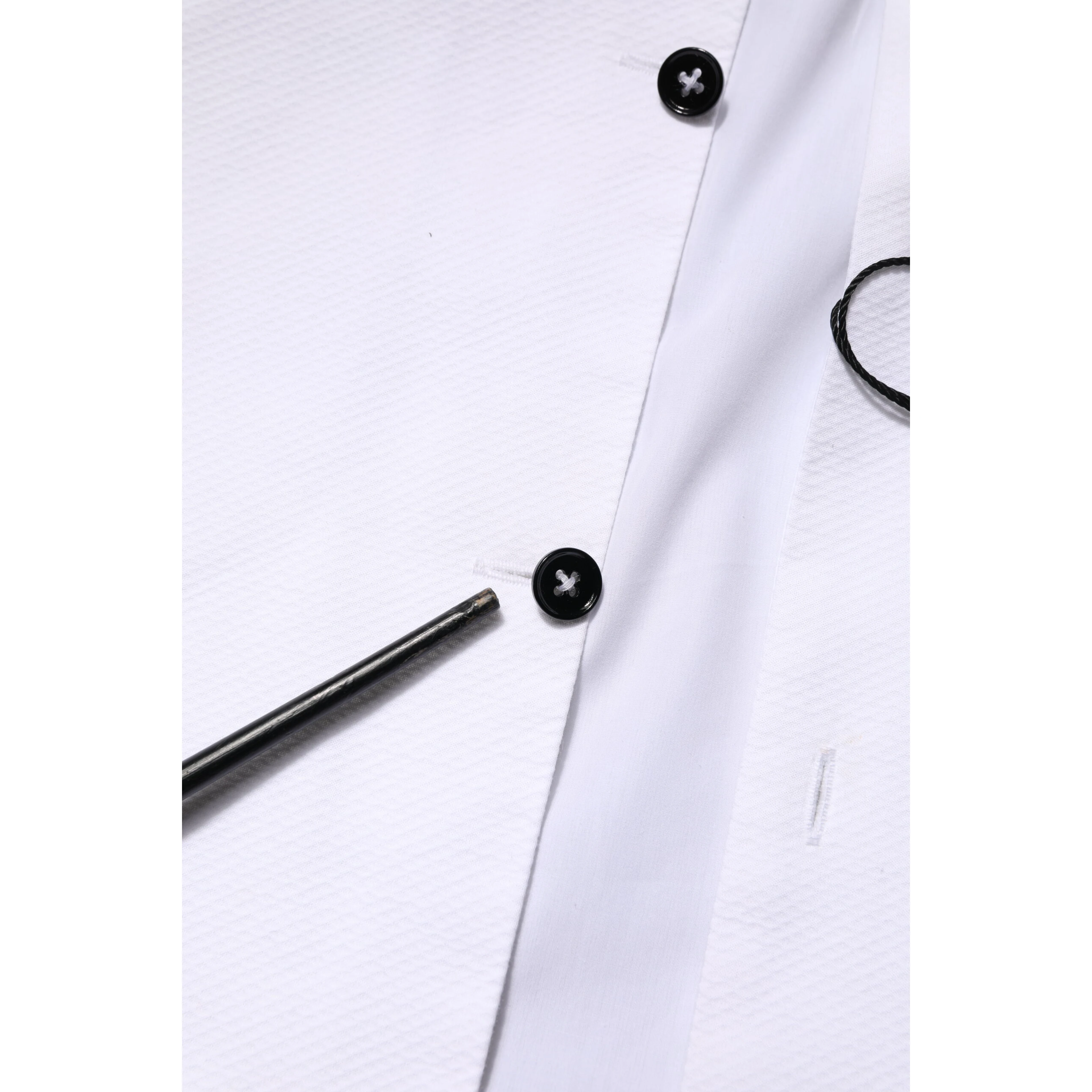 White Bib Cotton Poplin GOLD Men Formal Shirt