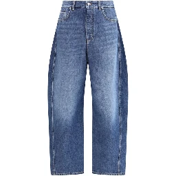 Blue Cotton Relaxed Fit Jeans