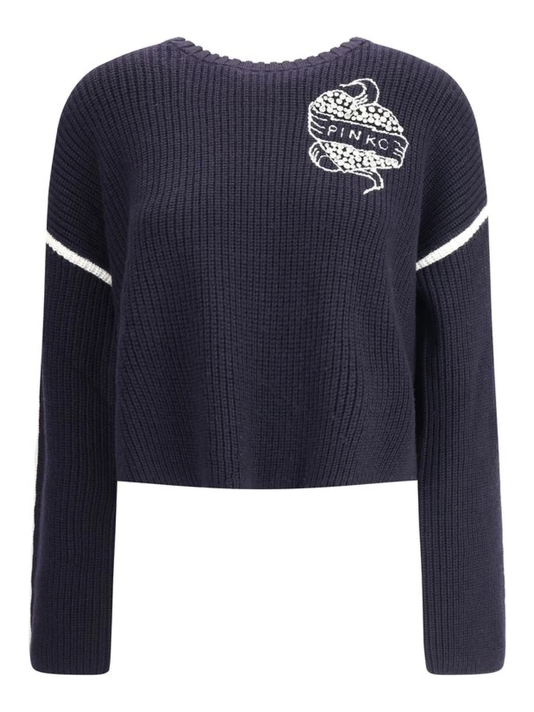 Blue Wool Sweatshirt