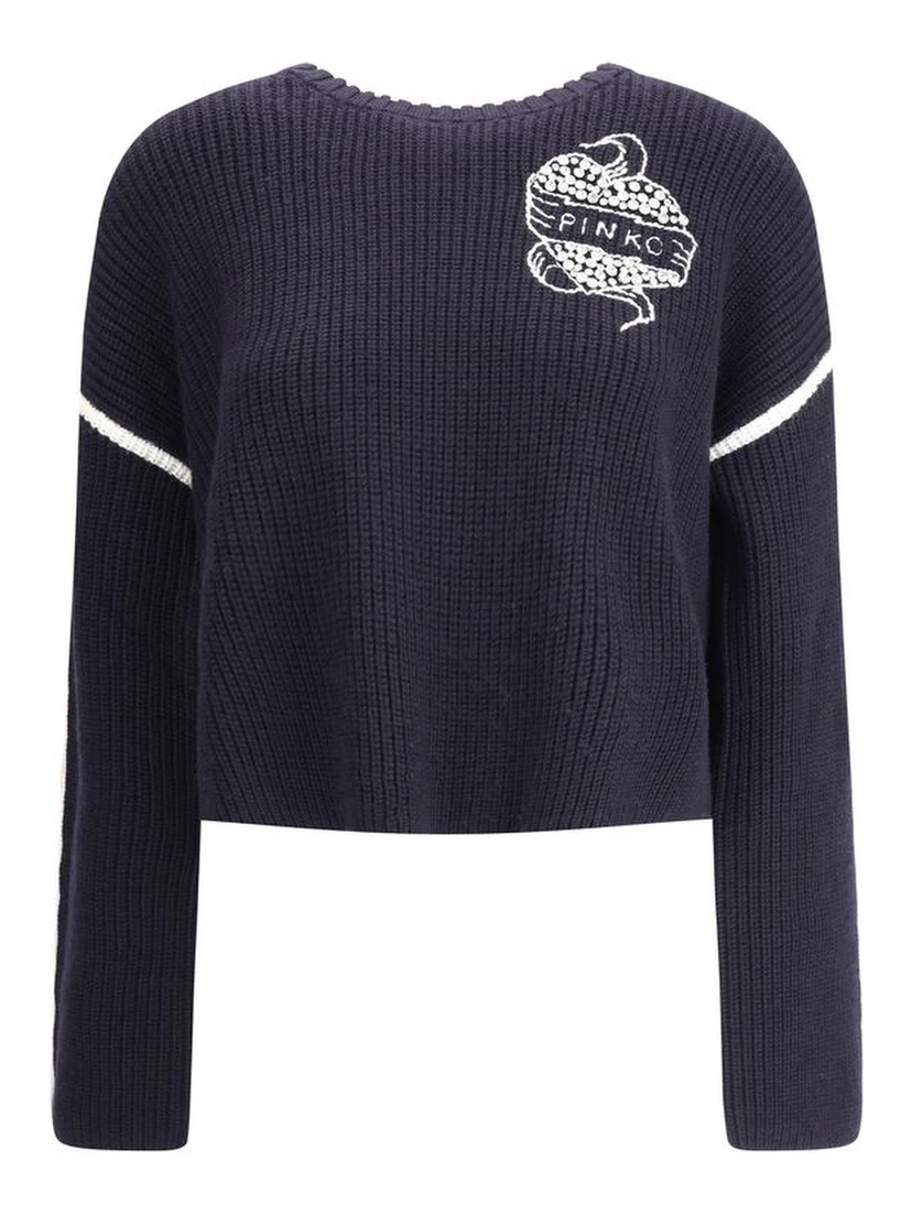 Blue Wool Sweatshirt