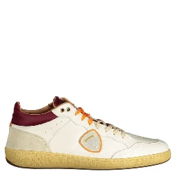 White Polyester Sneaker