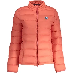 Pink Polyamide Jackets & Coat