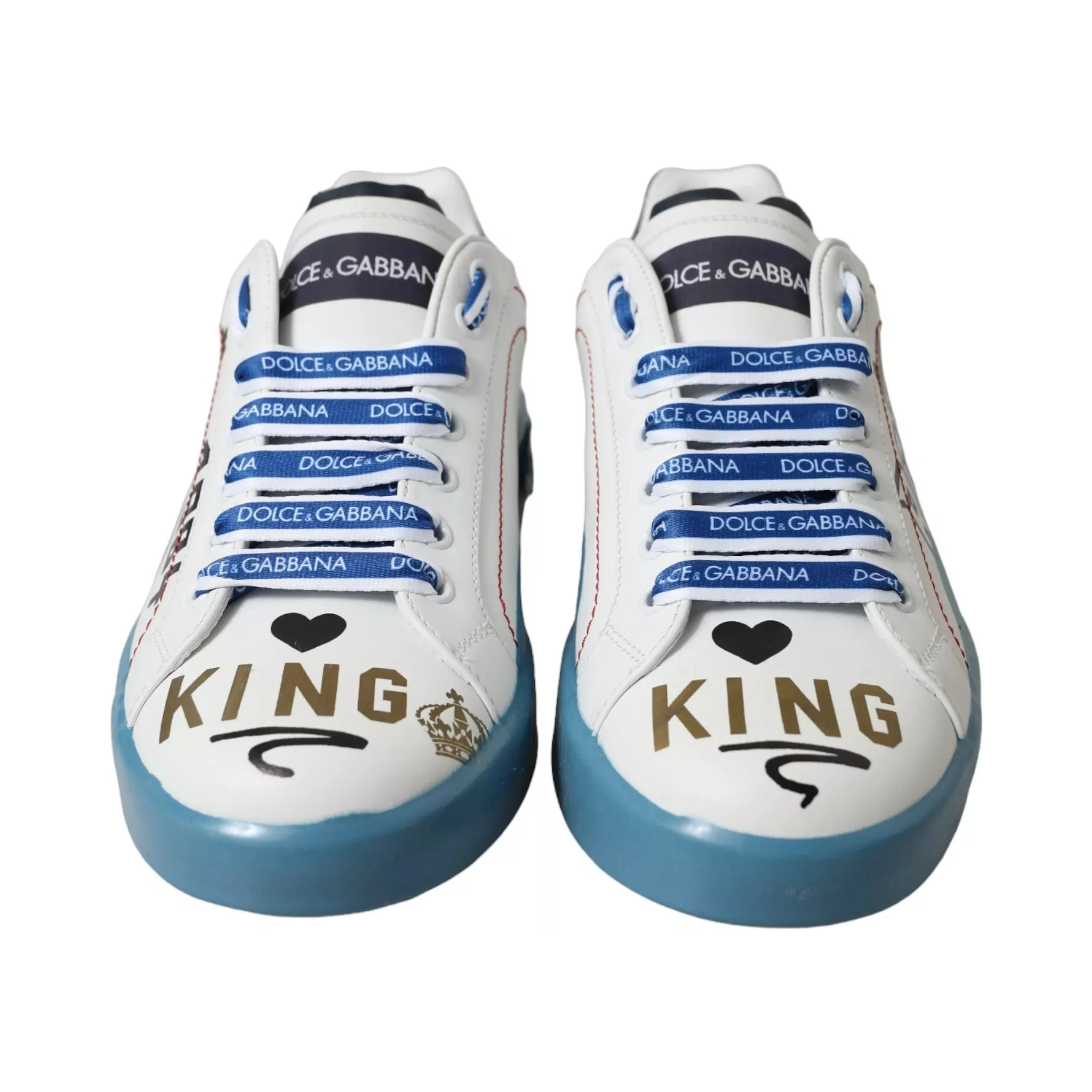 Blue White Printed Portofino Melt Sneakers