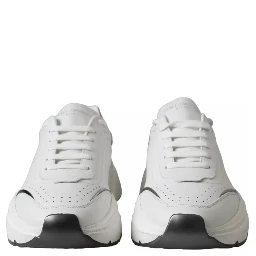 White Silver Leather Sport DAYMASTER Sneakers