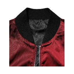 Maroon Nylon DG Crown Embroidery Jacket