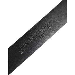 Black Exotic Leather DG Logo Buckle Belt