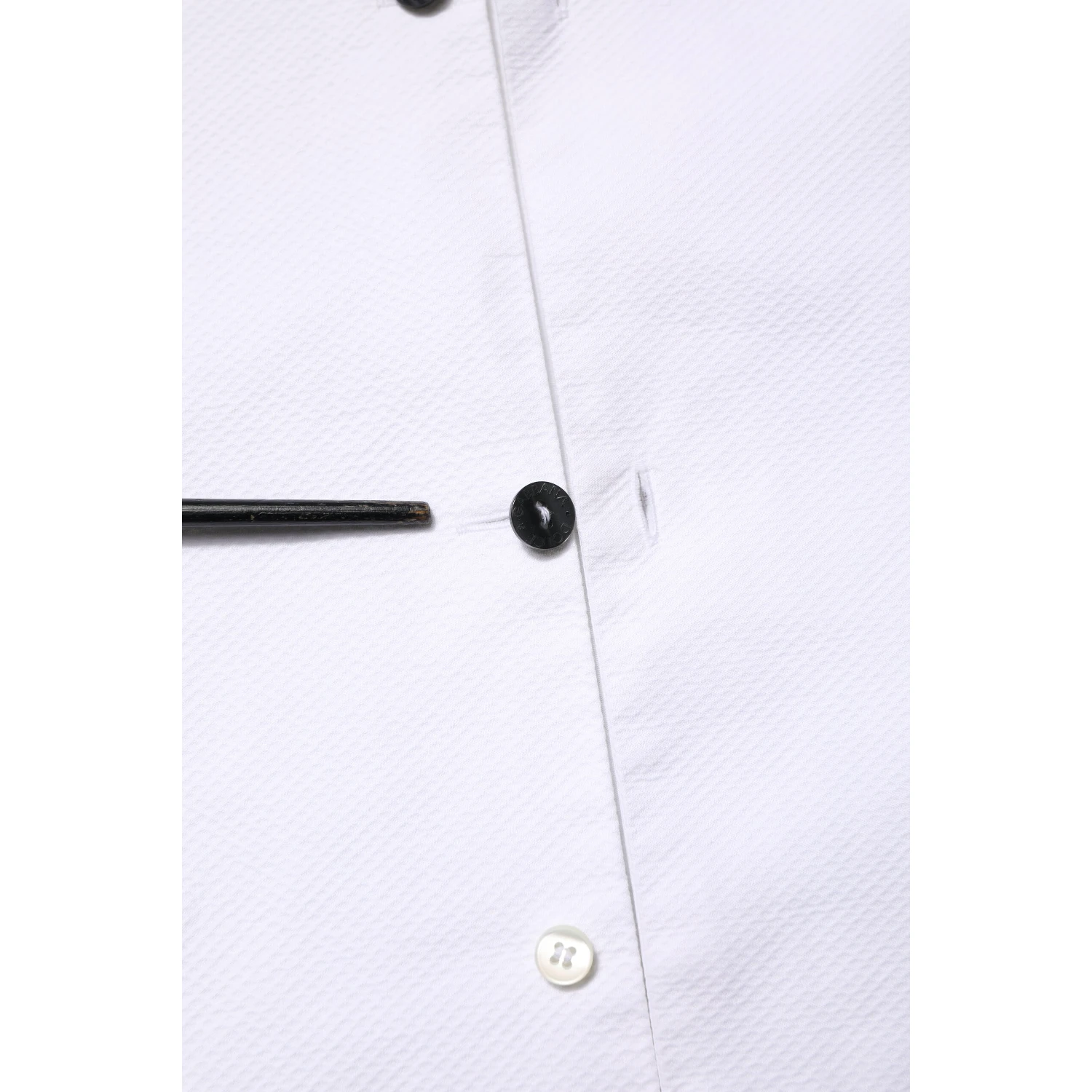 White Bib Cotton Poplin GOLD Men Formal Shirt