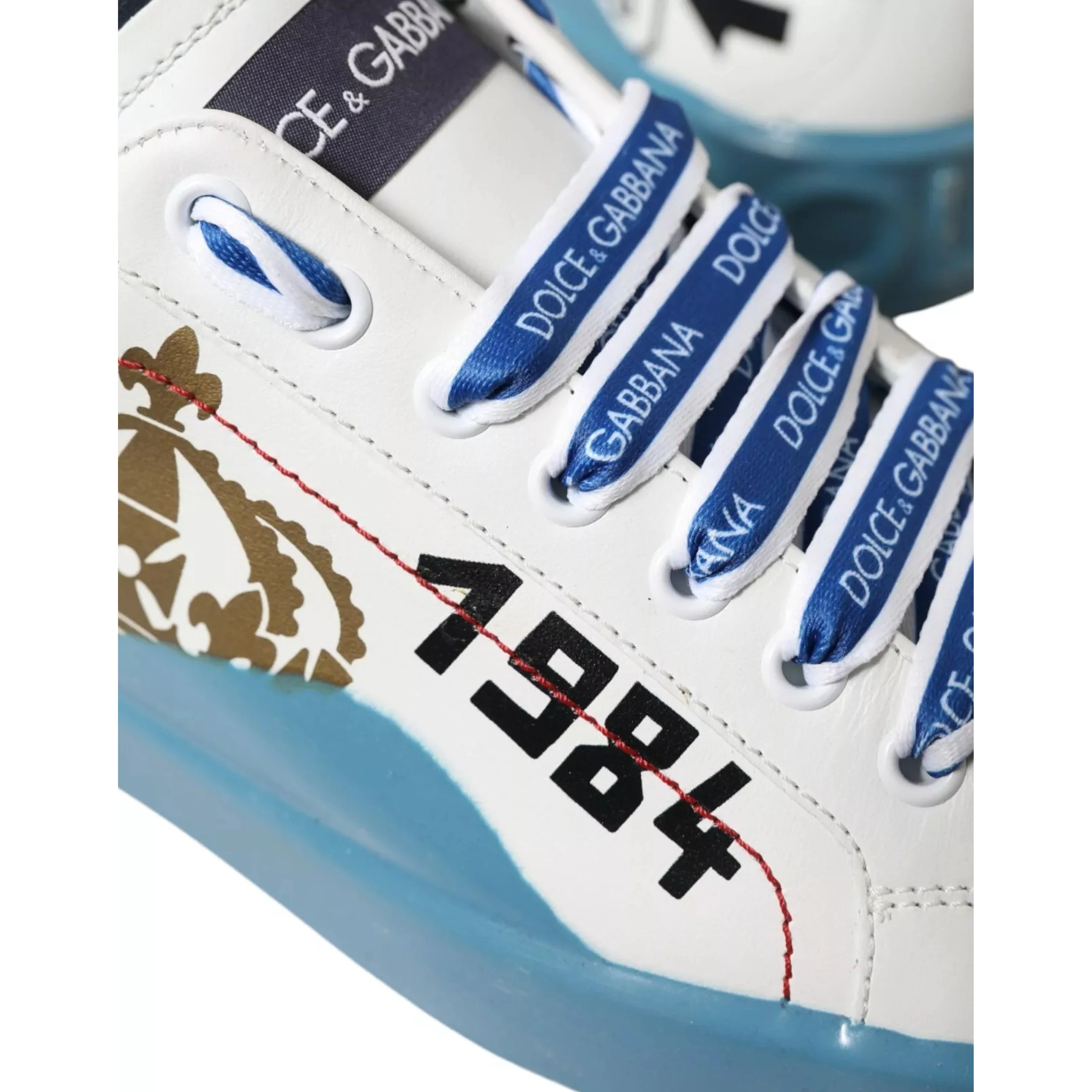 Blue White Printed Portofino Melt Sneakers