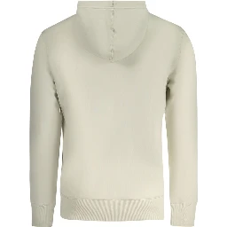 Beige Cotton Men Sweater