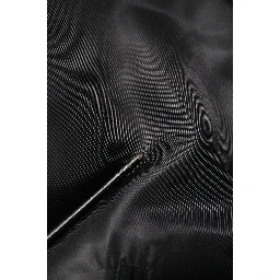 Black Polyester Logo Plaque Bomber Jacket