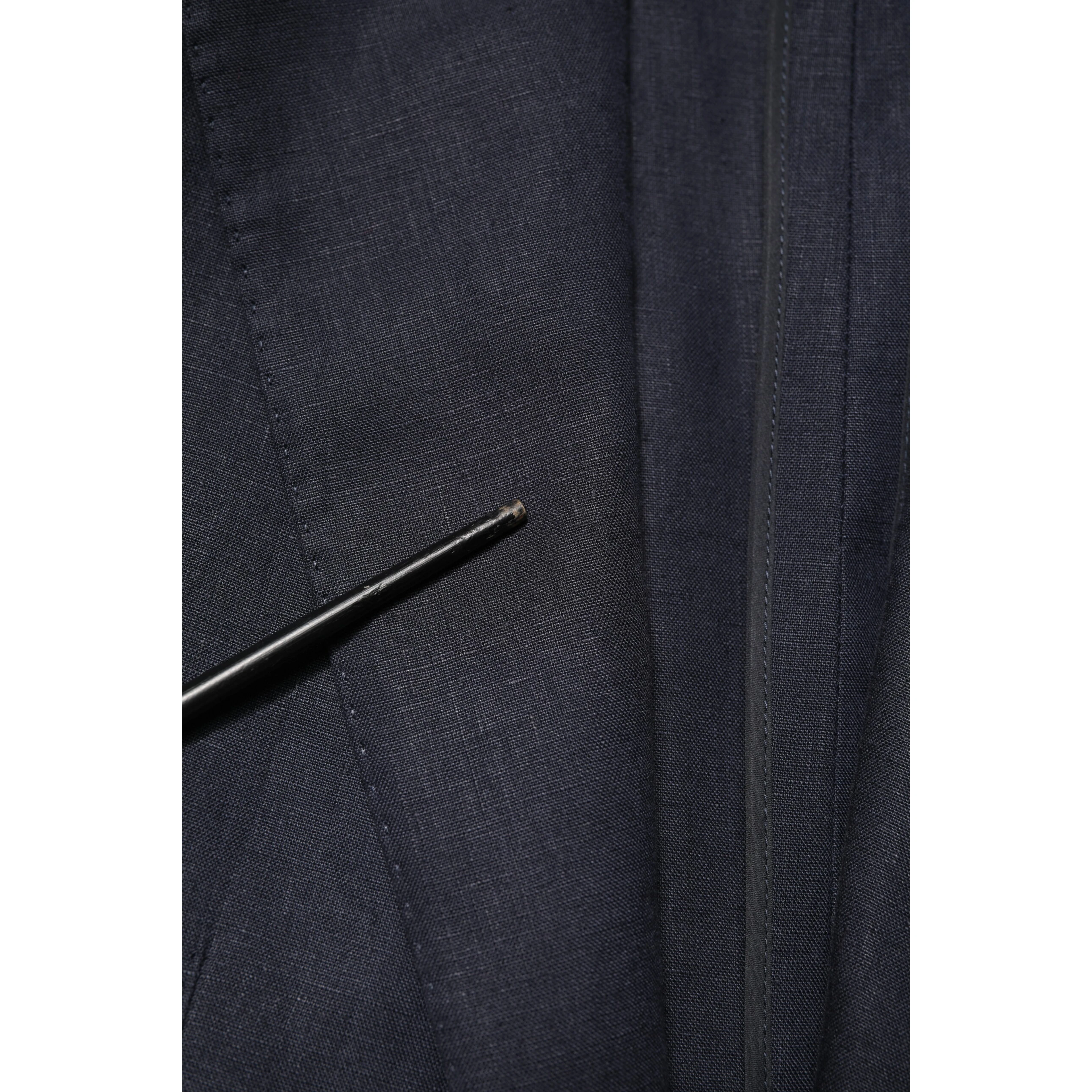 Dark Blue Single Breasted Men Suit Blazer