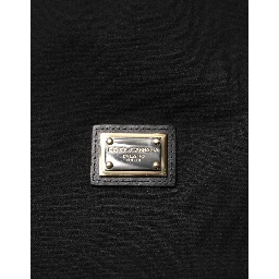 Black Sleeveless Hooded Logo Plaque Jacket