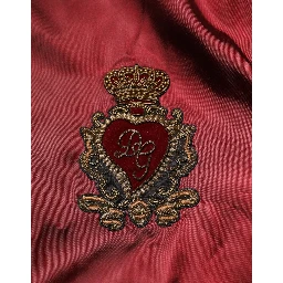 Maroon Nylon DG Crown Embroidery Jacket